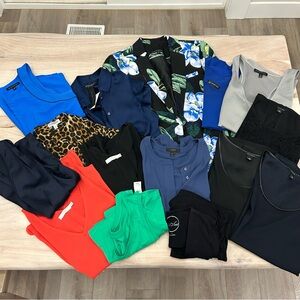 Business Professional Tops Bundle Jacket Tank Top Blouse Banana Republic JCREW